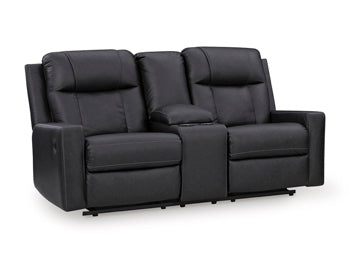 Mackmenville Reclining Loveseat with Console