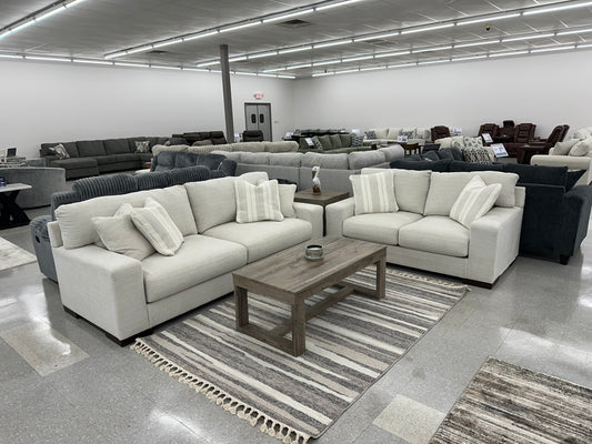 Oversized Birch Sofa and Loveseat